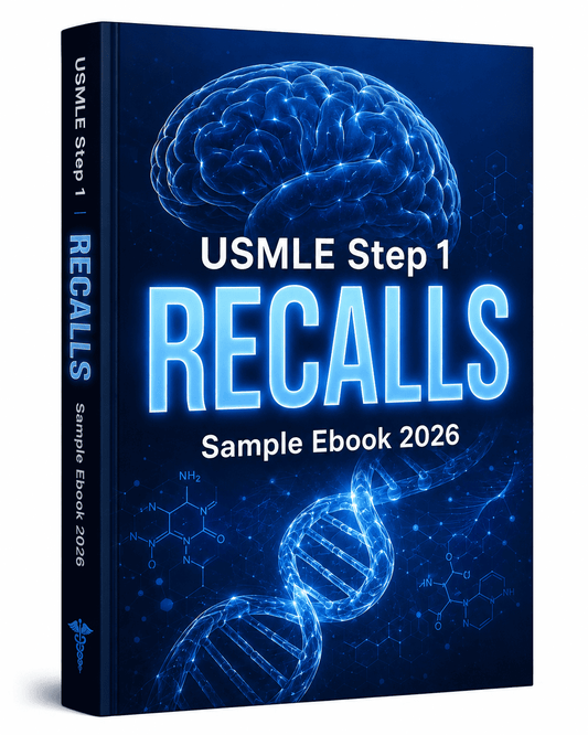 USMLE Step 1 Recalls Sample Ebook (20 Pages)