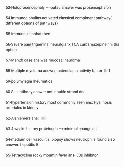 USMLE Step 1 Recalls 2026