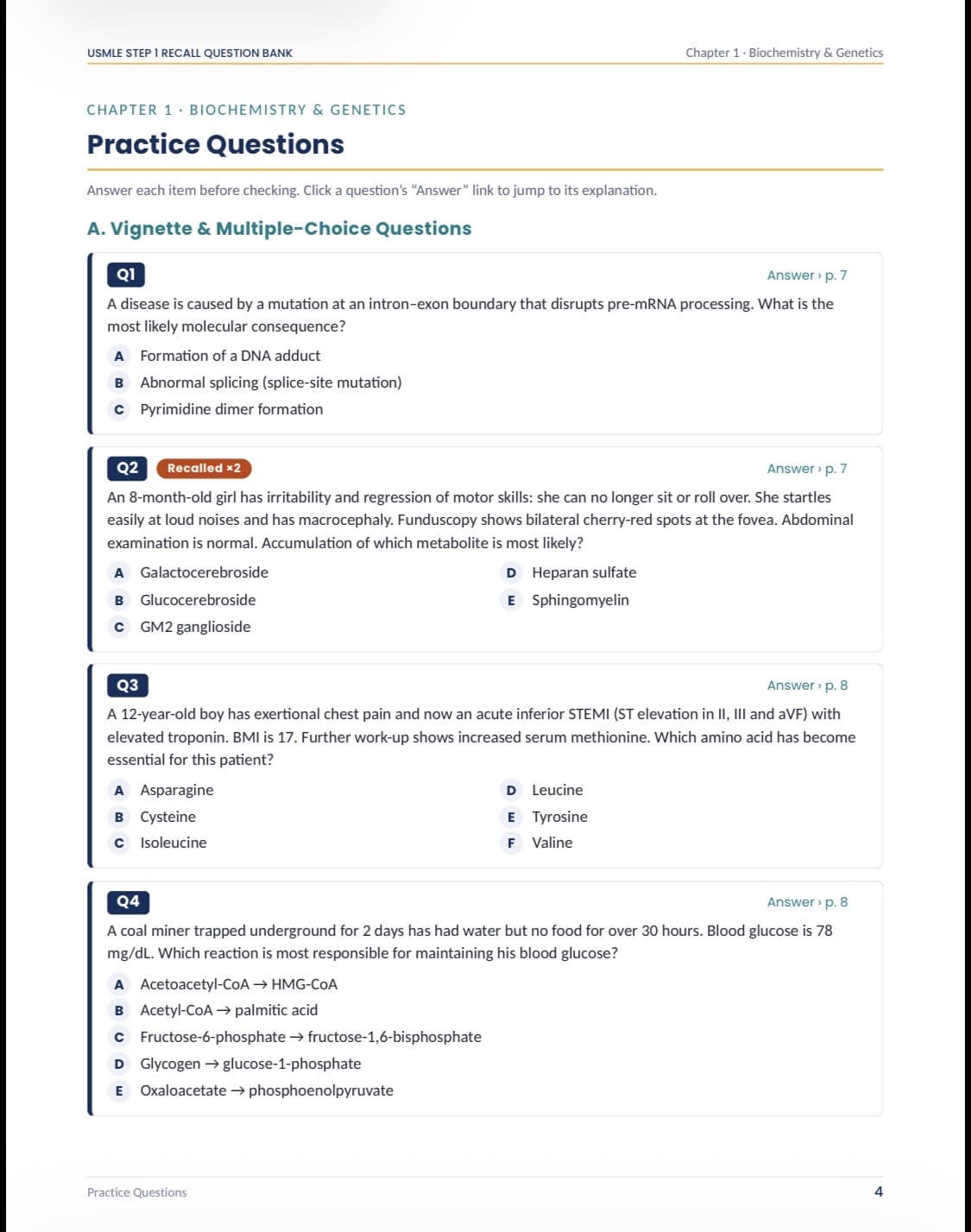 USMLE Step 1 Recalls: Organized & Explained Edition (2026–2027 Edition)
