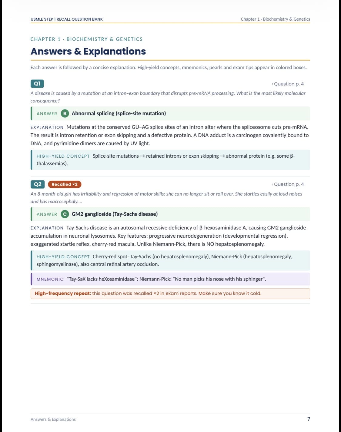 USMLE Step 1 Recalls: Organized & Explained Edition (2026–2027 Edition)